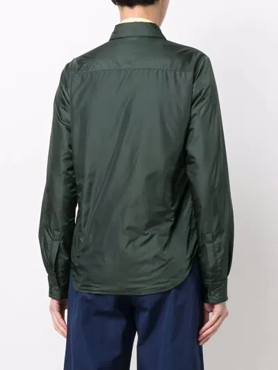 Aspesi "glue" Shirt With Log In Green