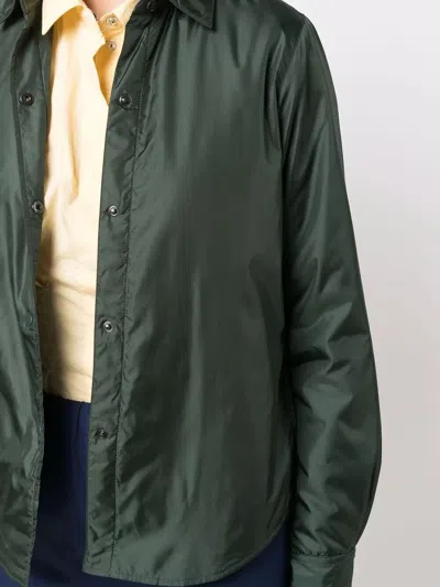 Aspesi "glue" Shirt With Log In Green