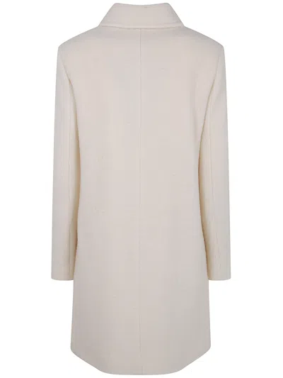 Aspesi Buttoned Coat In Neutral