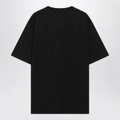 Auralee Black Cotton Tshirt In Black