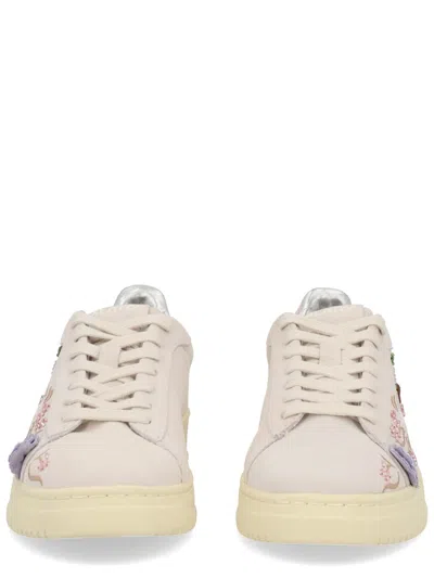 Autry Dallas Low Floral Sneaker In Neutral