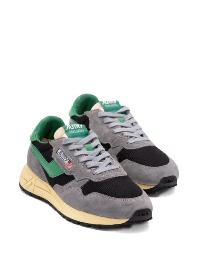 Autry Mesh And Suede Sneakers With Rubber Sole In Multi