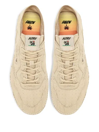 Autry Espadrillas Low Canvas Sneakers In Neutral
