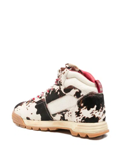 Autry High-top Patterned Ankle Length Boots In Animal Print