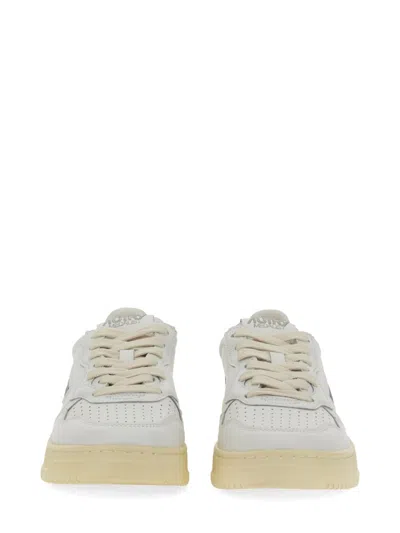 Autry White Leather Medalist Sneakers In White