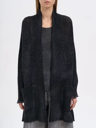 Avant Toi Cashmere And Silk Gauze Cardigan In Black