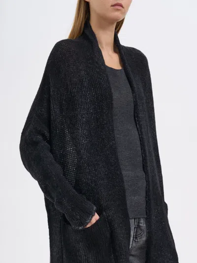 Avant Toi Cashmere And Silk Gauze Cardigan In Black
