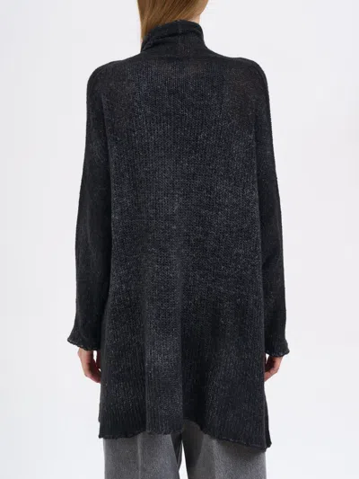 Avant Toi Cashmere And Silk Gauze Cardigan In Black