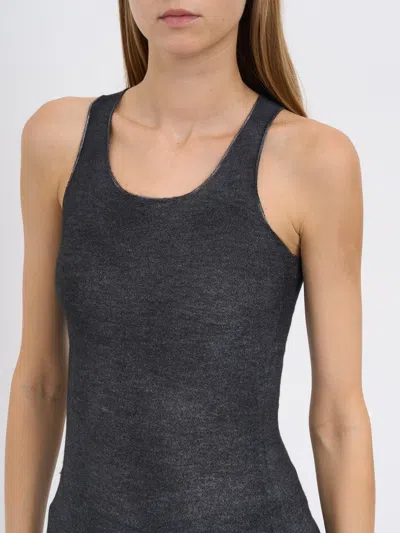 Avant Toi Cashmere And Silk Tank Top In Black