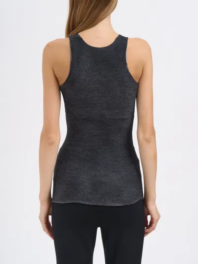 Avant Toi Cashmere And Silk Tank Top In Black
