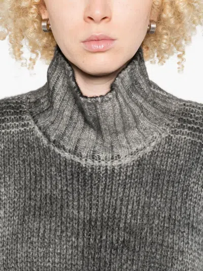 Avant Toi Cashmere Turtle-neck Jumper In Gray