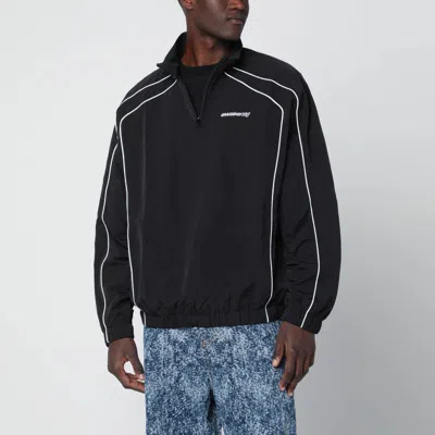 Awake Ny Black Jacket With Zip Collar In Black