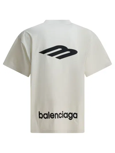 Balenciaga Sports Icon Crewneck Short Sleeve T-shirt In White