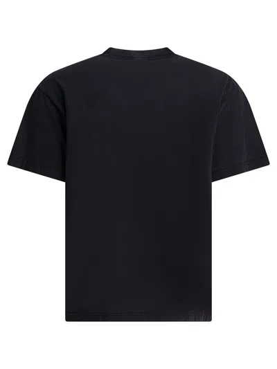 Balenciaga Standard Print Faded T-shirt In Black