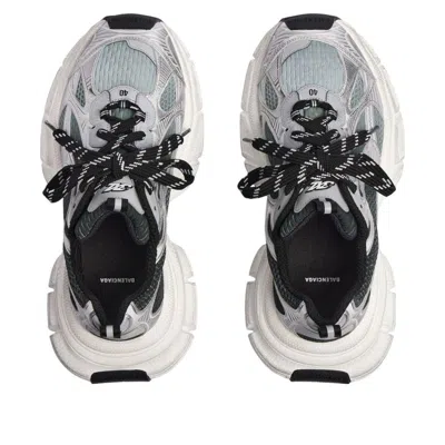 Balenciaga Multicolor Mesh And Rubber 3xl Gradient Sneakers In Gray