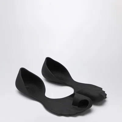 Balenciaga Anatomical Zero Rubber Slippers In Black