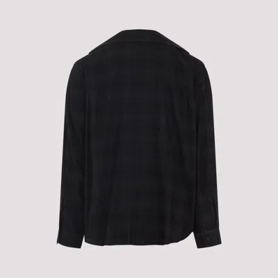 Balenciaga Layered Construction Shirt Featuring Patch Pocket In Black