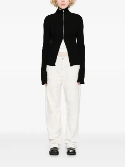 Balenciaga Wide Camel White Jean Pants In Multi
