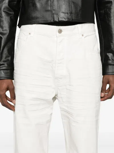 Balenciaga Wide Camel White Jean Pants In Multi