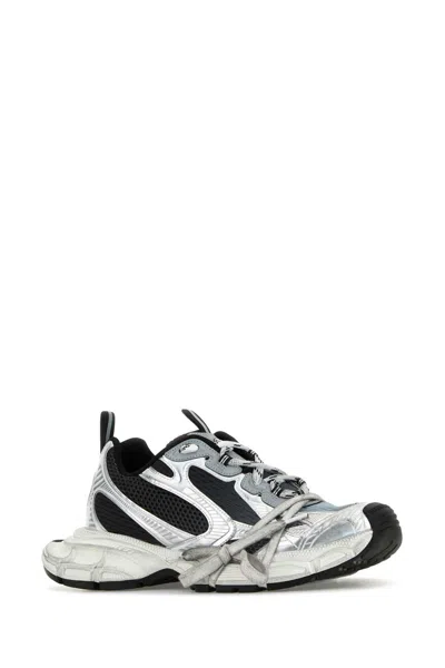 Balenciaga Multicolor Mesh And Rubber 3xl Gradient Sneakers In Gray