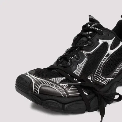 Balenciaga Men Two-tone Mesh And Rubber 3xl Sneakers In Black