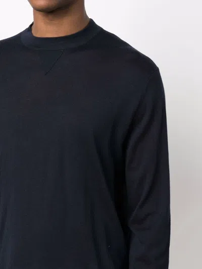 Ballantyne Black Cashmere Pullover In Black