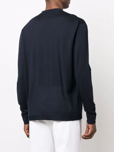 Ballantyne Black Cashmere Pullover In Black