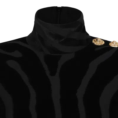 Balmain Black Viscose-polyester Top