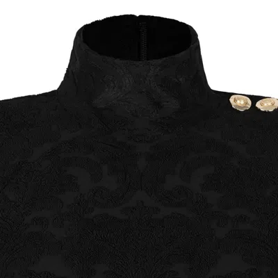 Balmain Black Viscose-polyester Top
