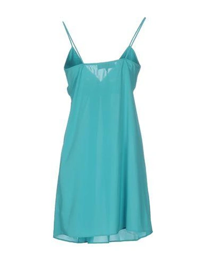 Shop Anna Sammarone Short Dress In Turquoise