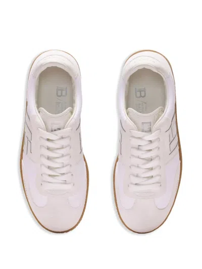 Balmain Swan Low-top Sneakers In White