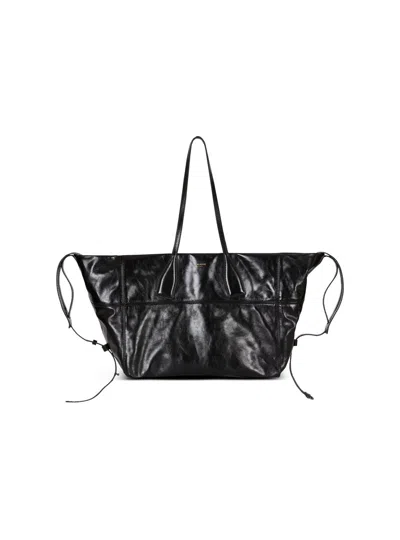 Balmain Rectangular Tote Bag Shoulder Strap In Black