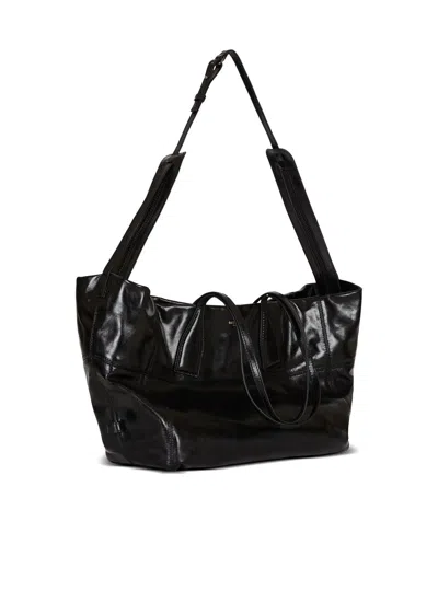 Balmain Rectangular Tote Bag Shoulder Strap In Black