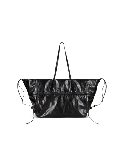 Balmain Rectangular Tote Bag Shoulder Strap In Black