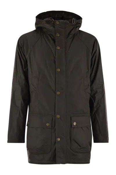 Barbour Bedale - Waxed Parka In Green