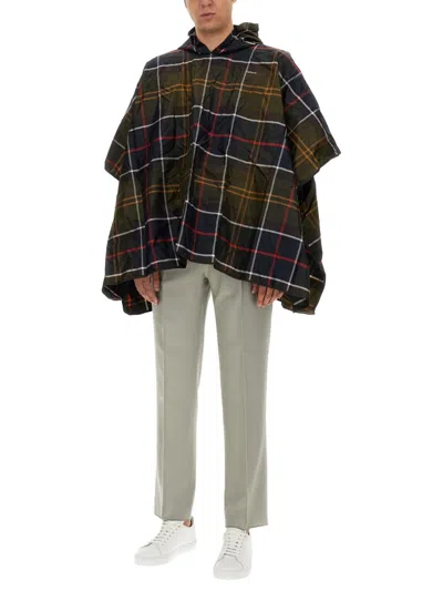 Barbour Poncho Con Motivo Tartan