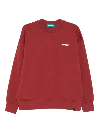 Barrow Unisex Crew Neck Long Sleeve Sweatshirt In Red