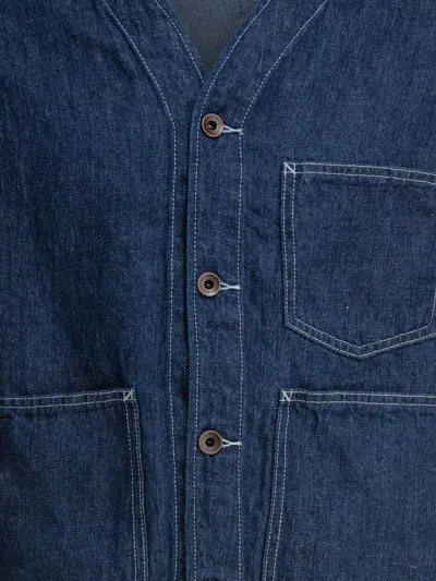 Beams Raglan-sleeves Denim Jacket In Blue | ModeSens