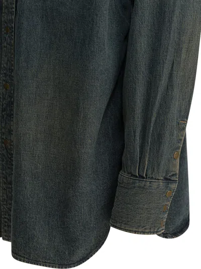 Beams Plus Blue Cotton Shirt In Blue