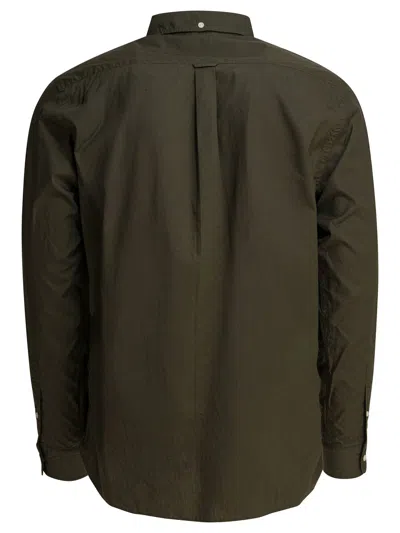 Beams Plus Green Cotton Shirt In Brown