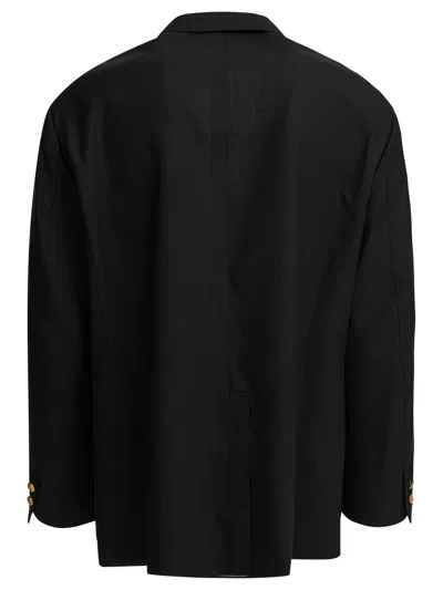 Beams Wool Blazer Jackets And Coats Blue In Black