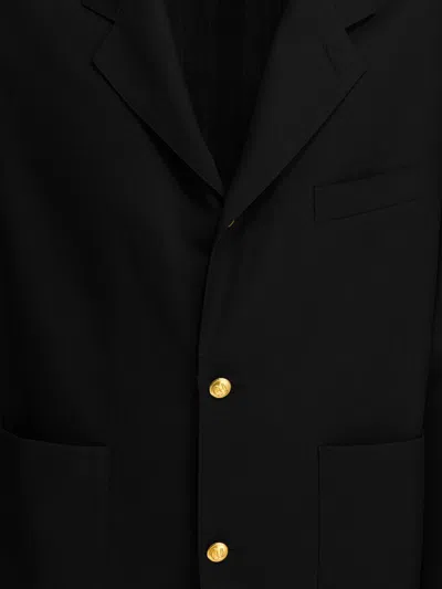 Beams Wool Blazer Jackets And Coats Blue In Black