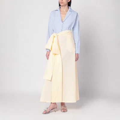 Bernadette Clarence Shirt Dress Blue/yellow In Neutral