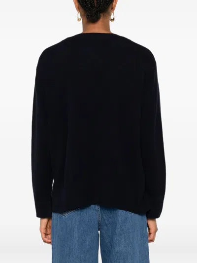 Beyou Side-split Cashmere Sweater In Black