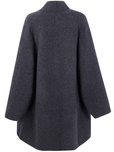 Boboutic Double Breasted Coat In Gray