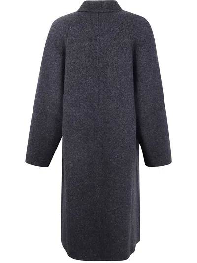 Boboutic Double Breasted Coat In Blue