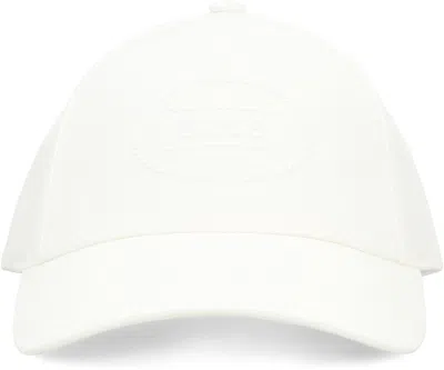 Hugo Boss Ganni Hat With Embroidered Logo In White