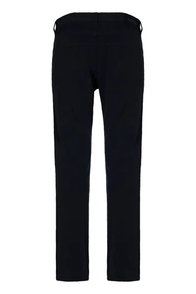 Hugo Boss Cotton Trousers With Front And Back Pockets In Black