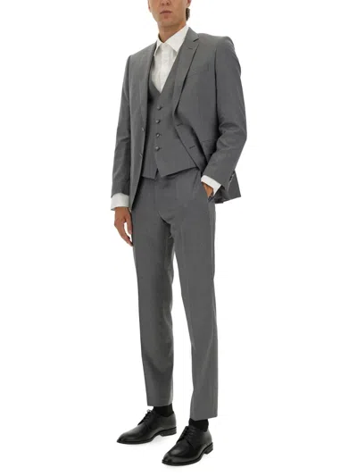 Hugo Boss Tailored Jacket Notch Lapel In Gray