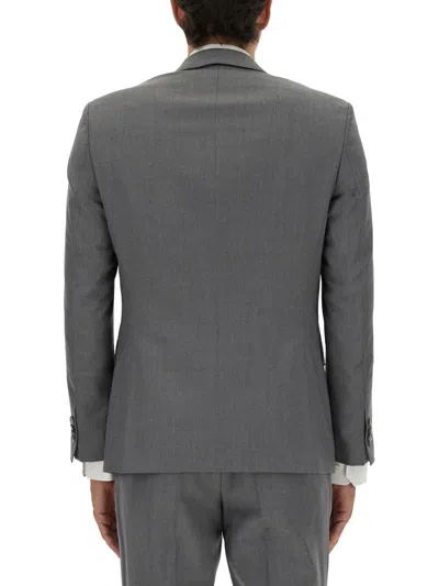 Hugo Boss Tailored Jacket Notch Lapel In Gray